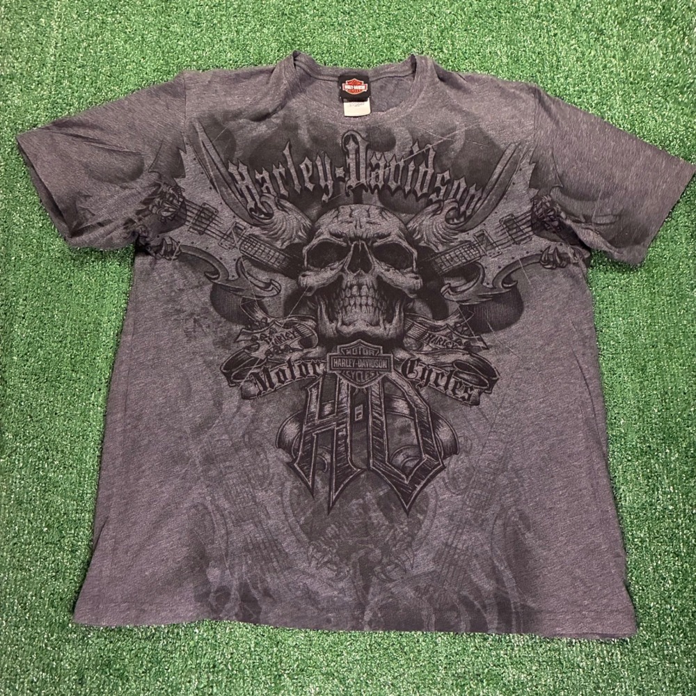 Y2K 2000's Harley-Davidson Skull T-shirt